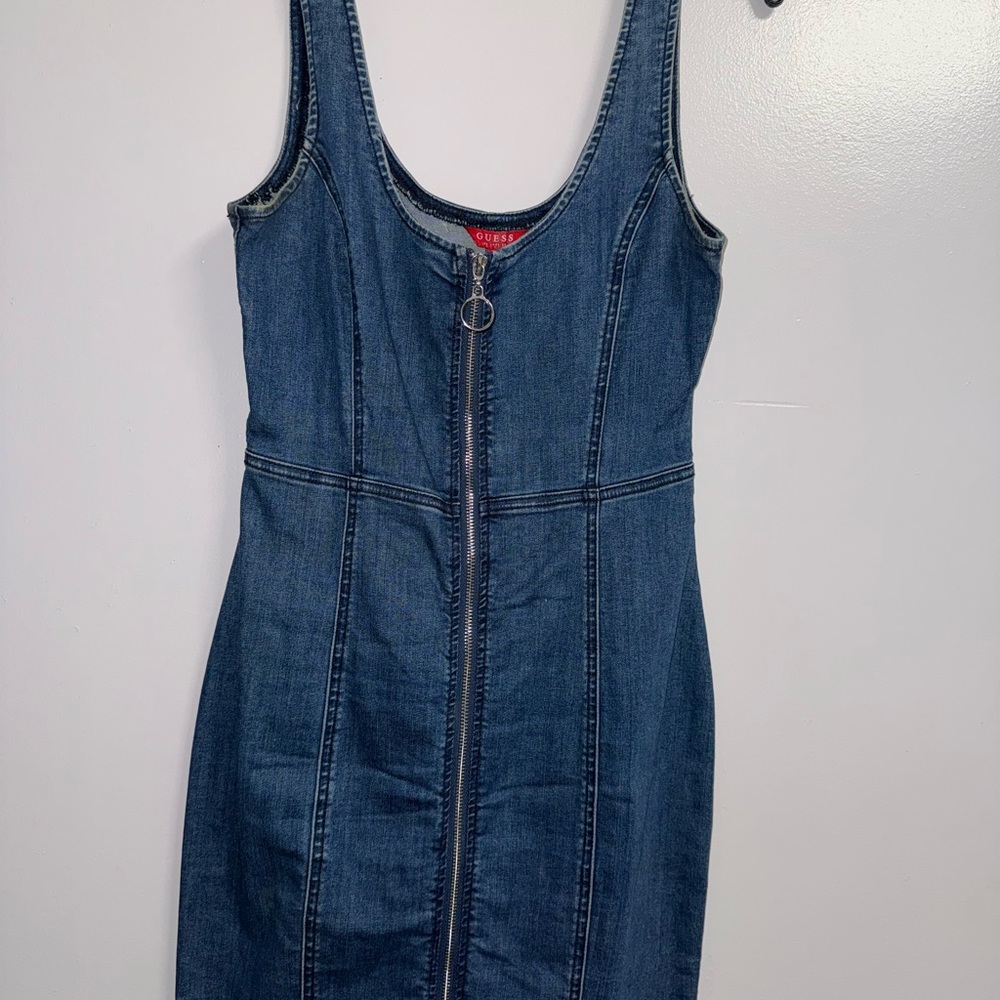 Guess Blue Denim Mini Dress